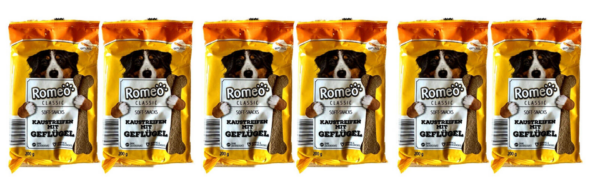 6x 200g 1200g ROMEO Classic Kaustreifen mit GEFLUeGEL Soft Snacks Leckerlis.png
