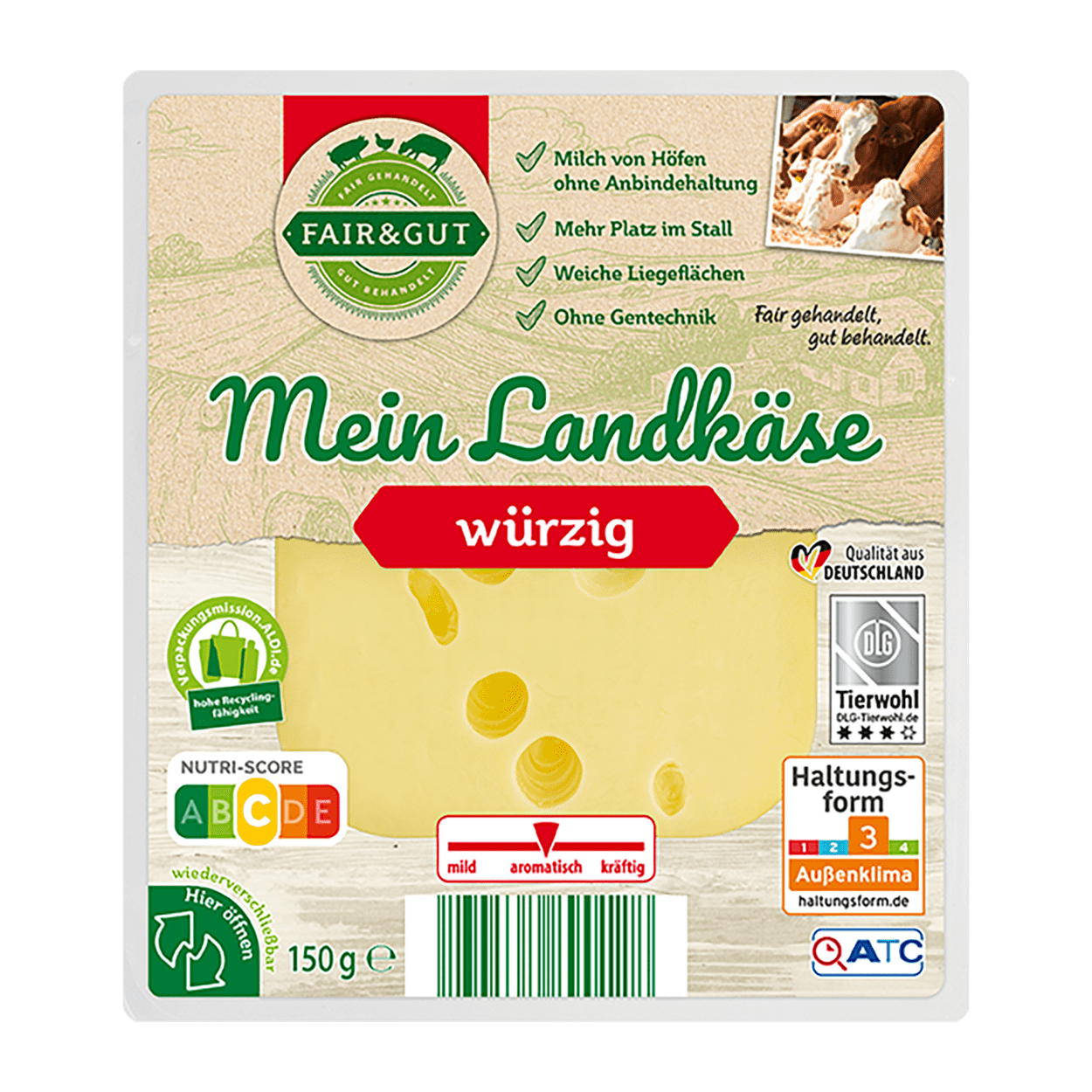 FAIR & GUT Mein Landkäse Würzig