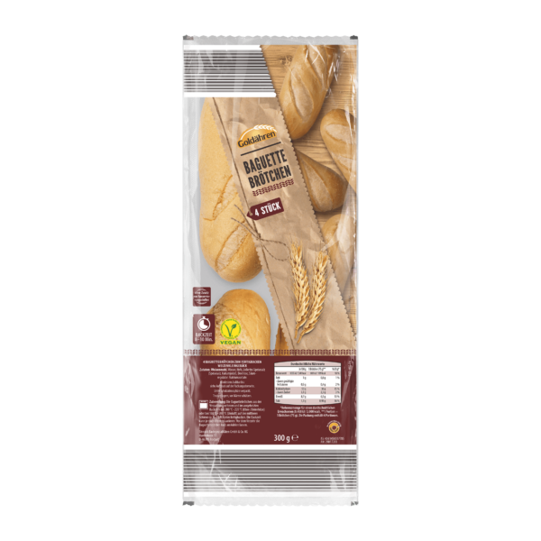 GOLDÄHREN 4 Baguettebrötchen