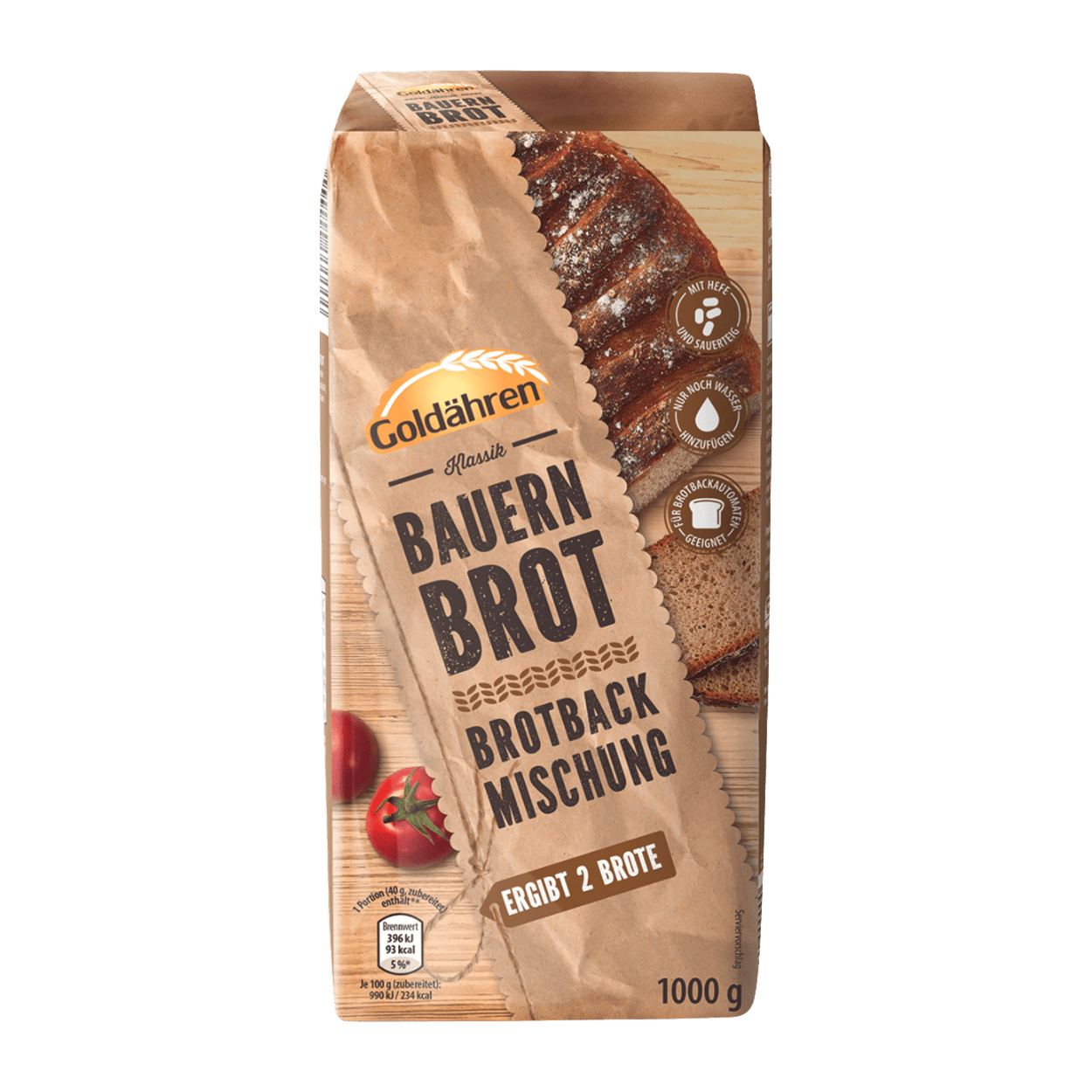 GOLDÄHREN Brotbackmischung Bauernbrot