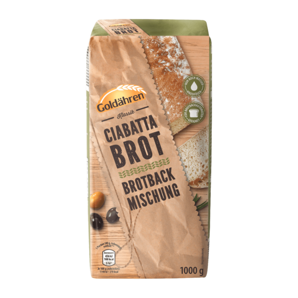 GOLDÄHREN Brotbackmischung Ciabatte