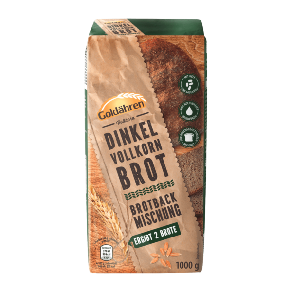 GOLDÄHREN Brotbackmischung Dinkelvollkornbrot