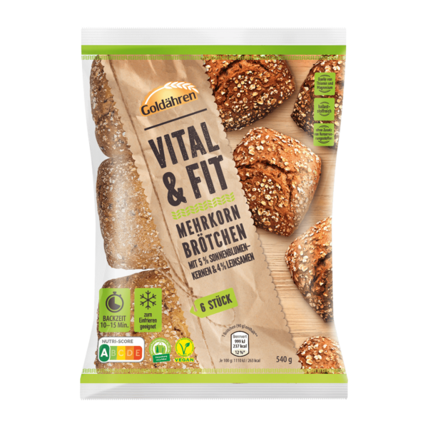 GOLDÄHREN Vital & Fit Mehrkornbrötchen