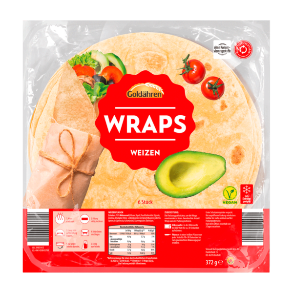 GOLDÄHREN Wraps Weizen
