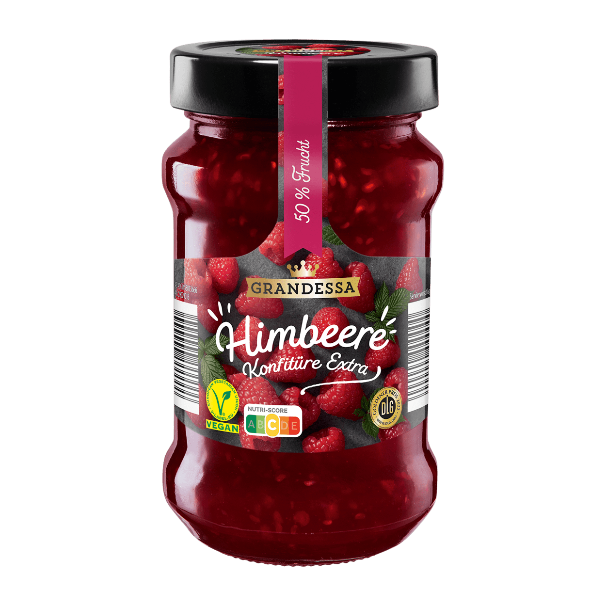 GRANDESSA Konfitüre Extra Mit 50% Fruchtgehalt Himbeere