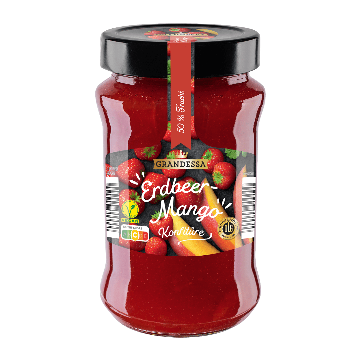 GRANDESSA Konfitüre Extra Mit 50% Fruchtgehalt Erdbeere Mango