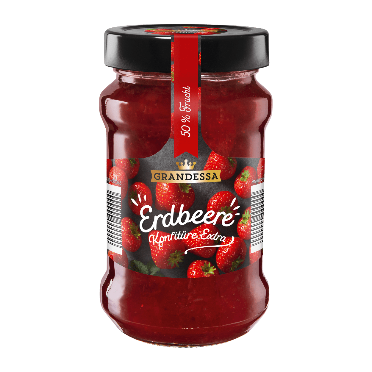 GRANDESSA Konfitüre Extra Mit 50% Fruchtgehalt Erdbeere