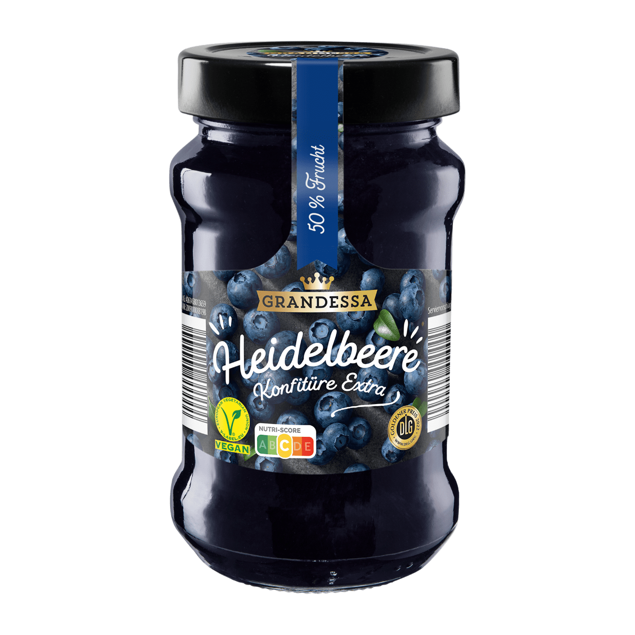 GRANDESSA Konfitüre Extra Mit 50% Fruchtgehalt Heidelbeere