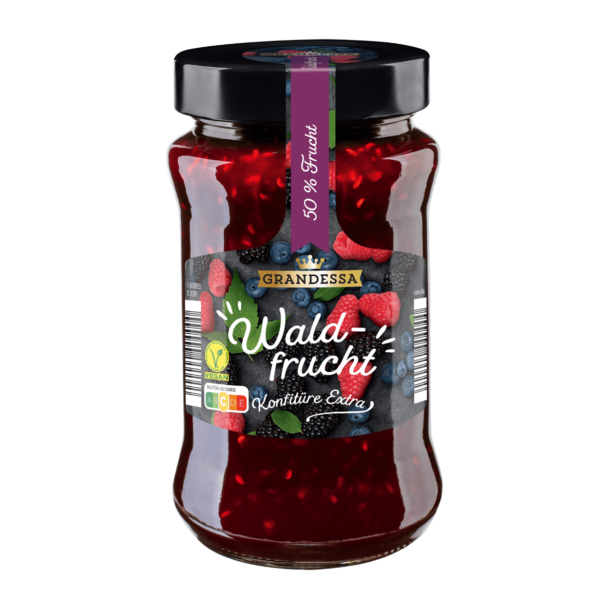 GRANDESSA Konfitüre Extra Mit 50% Fruchtgehalt Waldfrucht