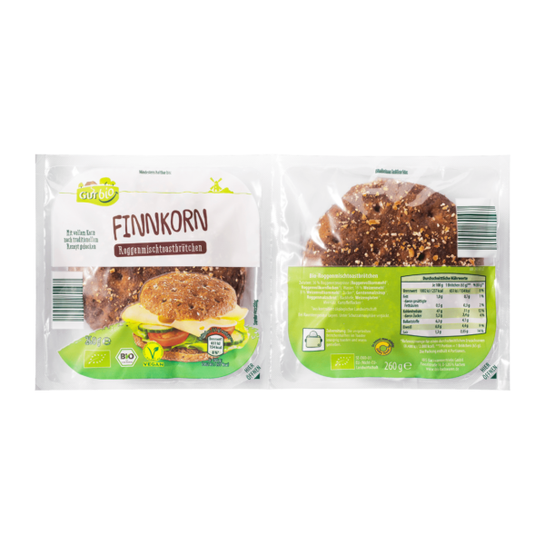 GUT BIO Bio Finnkorn Toastbrötchen