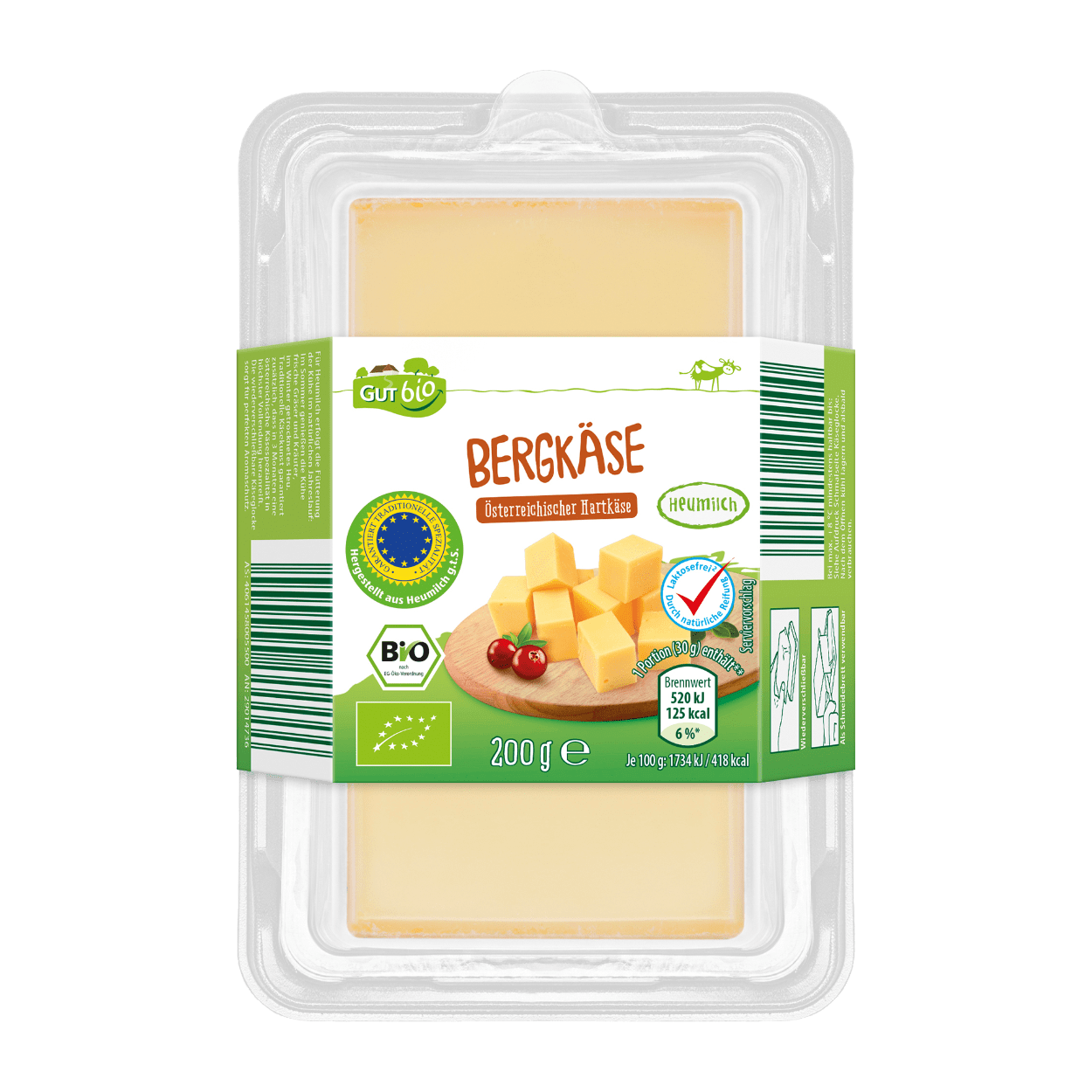 GUT BIO Bio-Käsestück Bergkäse