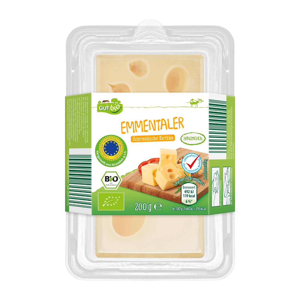 GUT BIO Bio-Käsestück Emmentaler