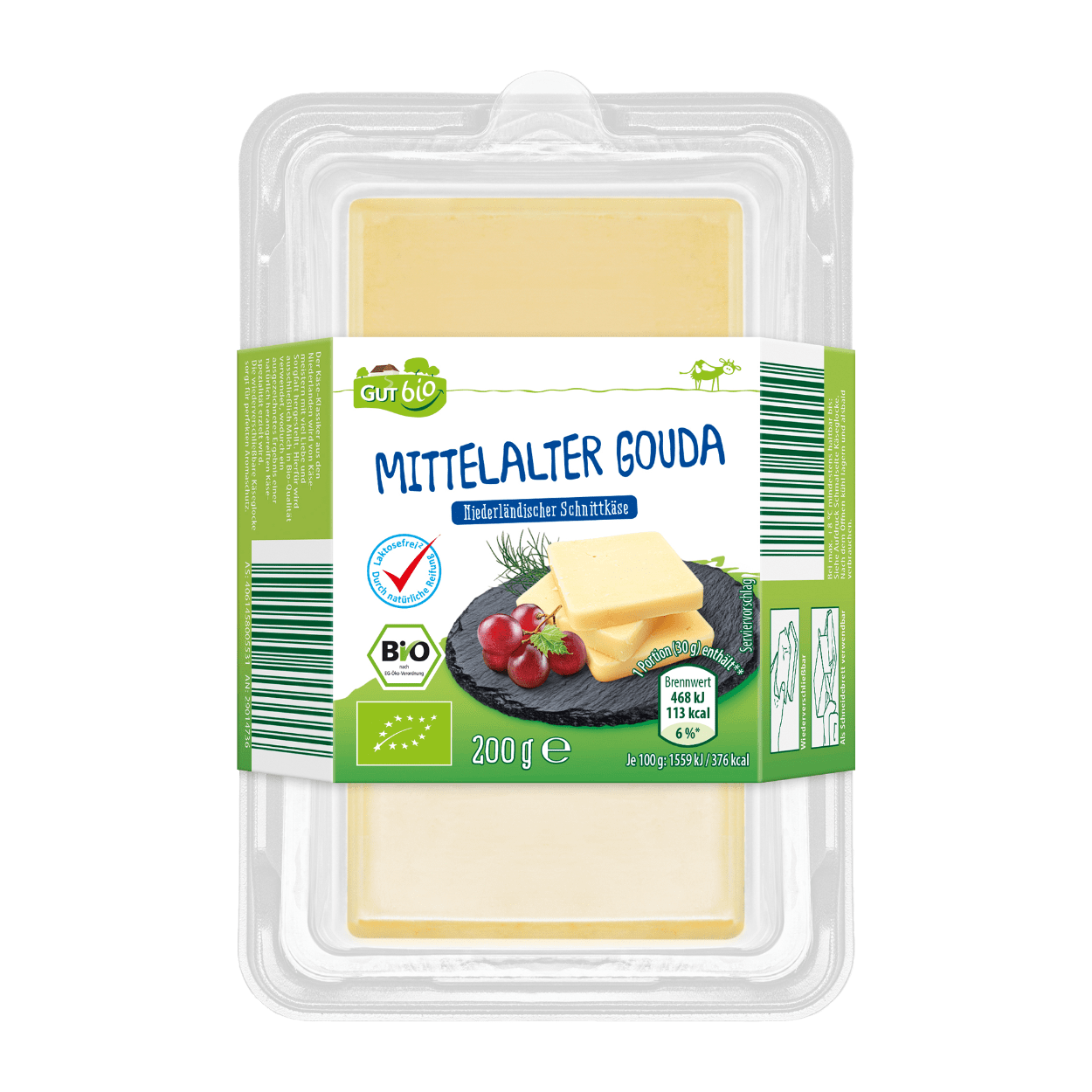 GUT BIO Bio-Käsestück Mittelalter Gouda
