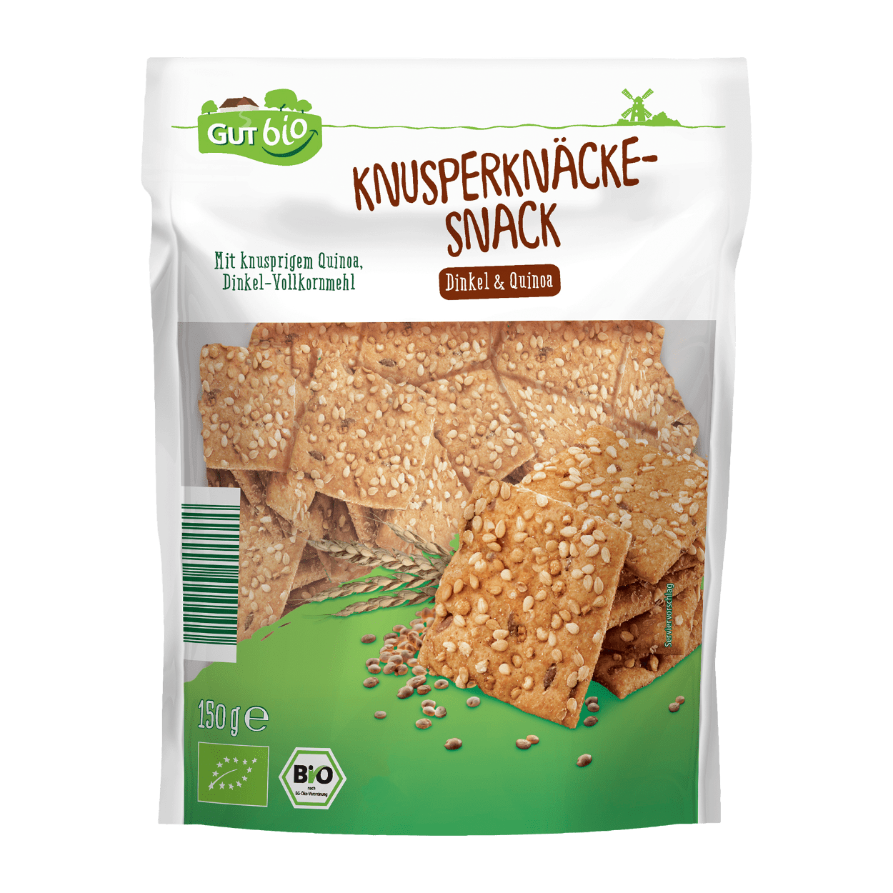 GUT BIO Bio-Knusperknäcke-Snack Dinkel & Quinoa