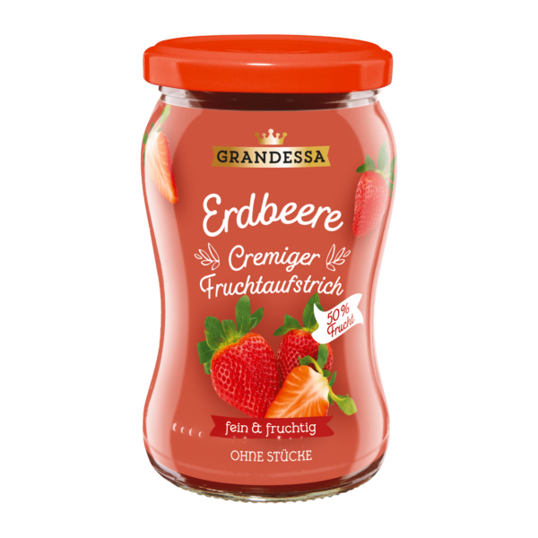 Grandessa Fruchtaufstrich Fein & Fruchtig Erdbeer