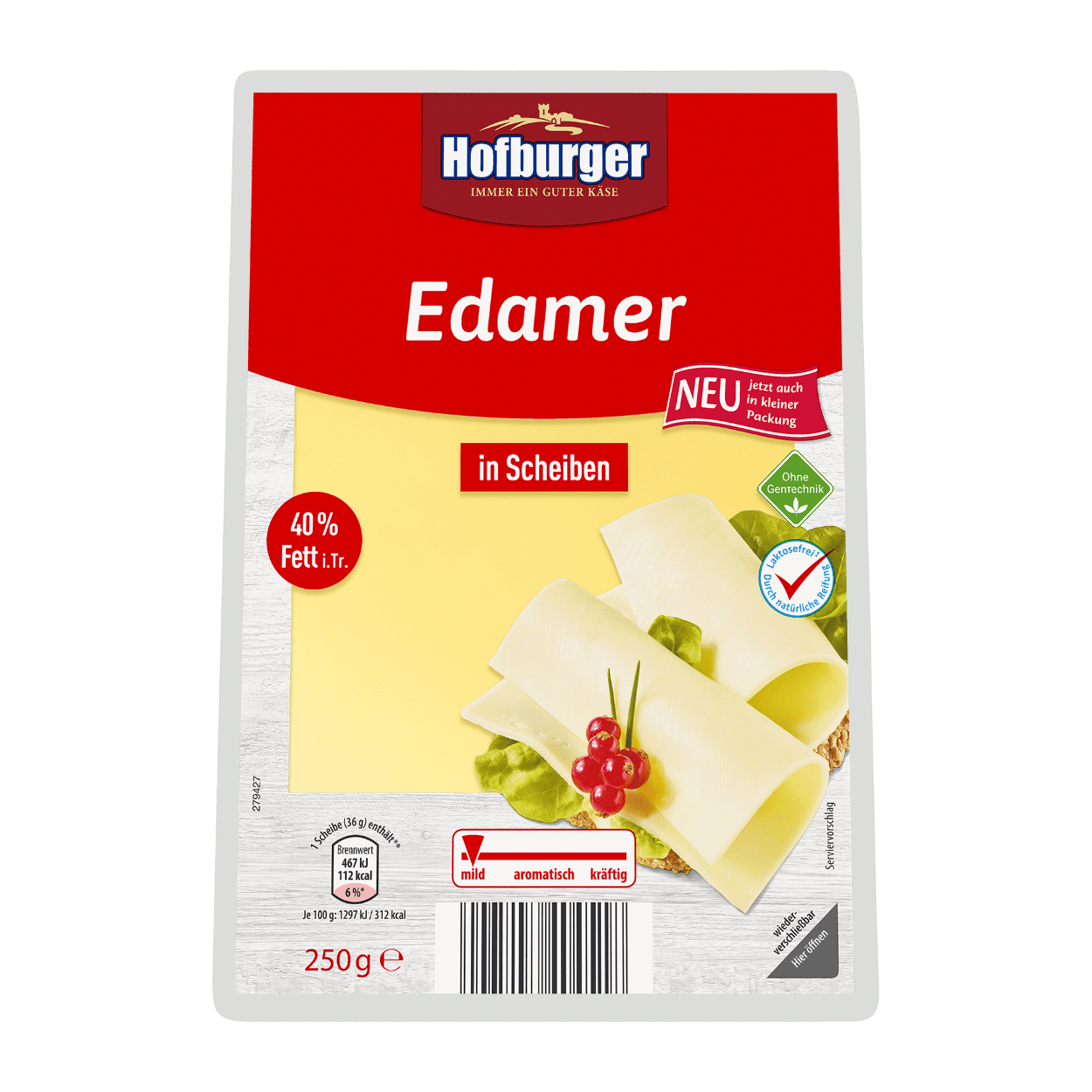 HOFBURGER Schnittkäse Edamer 250g