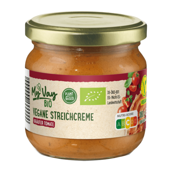 MYVAY Vegane Bio Streichcreme Kräuter Tomate
