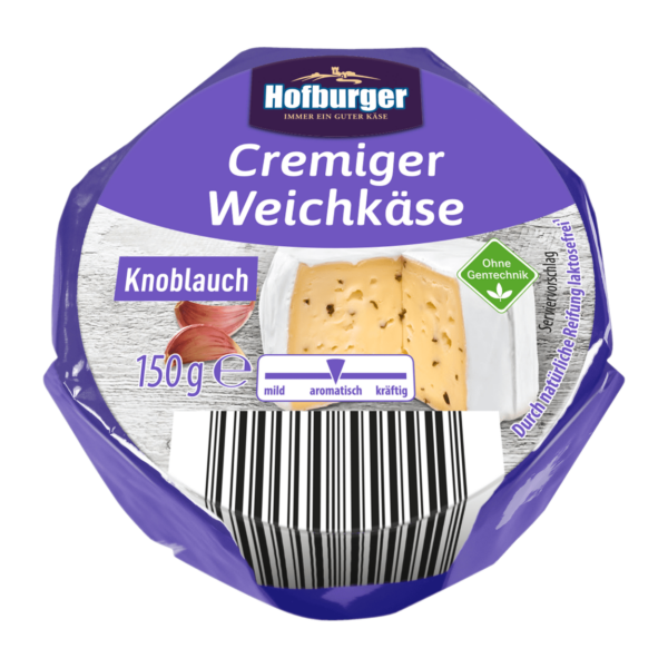 HOFBURGER Cremiger Weichkäse Knoblauch