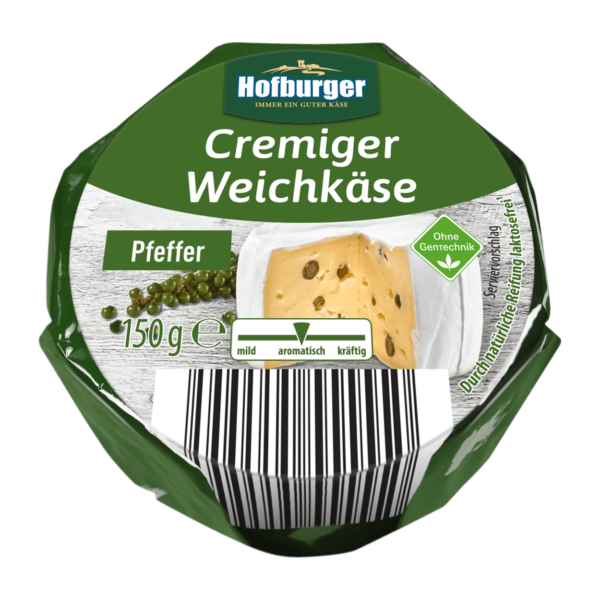 HOFBURGER Cremiger Weichkäse Pfeffer
